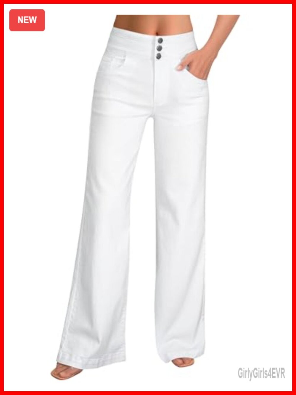 High Waisted Wide Leg Stretch Baggy Denim Jeans